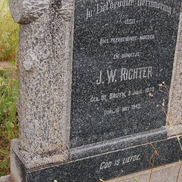 RICHTER J.W. nee DE BRUYN 1870-1942