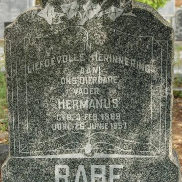 RABE Hermanus 1889-1957