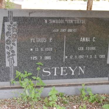 STEYN Petrus P. 1909-1985 &amp; Anna G. FOURIE 1912-1989