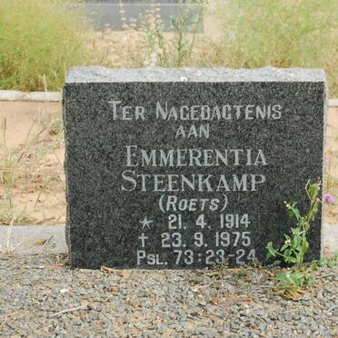 STEENKAMP Emmerentia nee ROETS 1914-1975