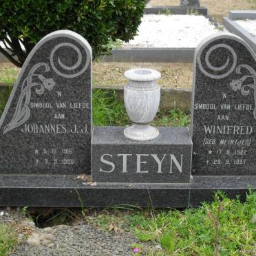 STEYN Johannes J.J. 1916-1988 &amp; Winifred MEINTJES 1922-1997