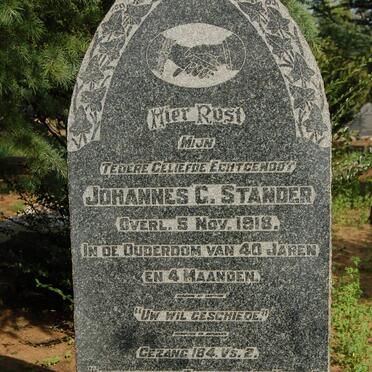 STANDER Johannes G. -1918 