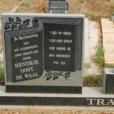 TRAUT Hendrik Oost De Waal 1925-2001 &amp; Heila Aletta GROVE 1930-