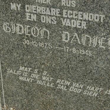 ? Gideon Daniel 1875-1948
