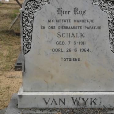 WYK Schalk, van 1911-1964