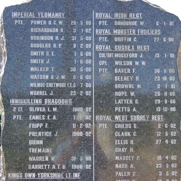 4. Memorial for British Soldiers originally buried at Yeomanry Kopje &amp; Lindley
