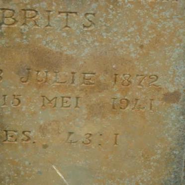 BRITS Maria Hendrina 1872-1941