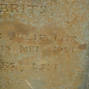 BRITS Maria Hendrina 1872-1941