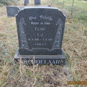 GROBBELAAR Elsie I.J. 1899-1992