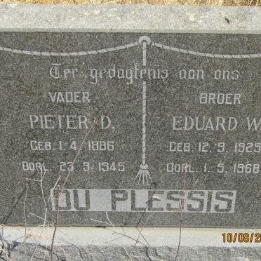 PLESSIS Pieter D., du 1886-1945 :: PLESSIS Eduard W., du 1925-1968