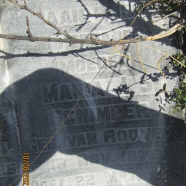 SCHIMPER Maria J.S. nee VAN ROOYEN 1876-19?7