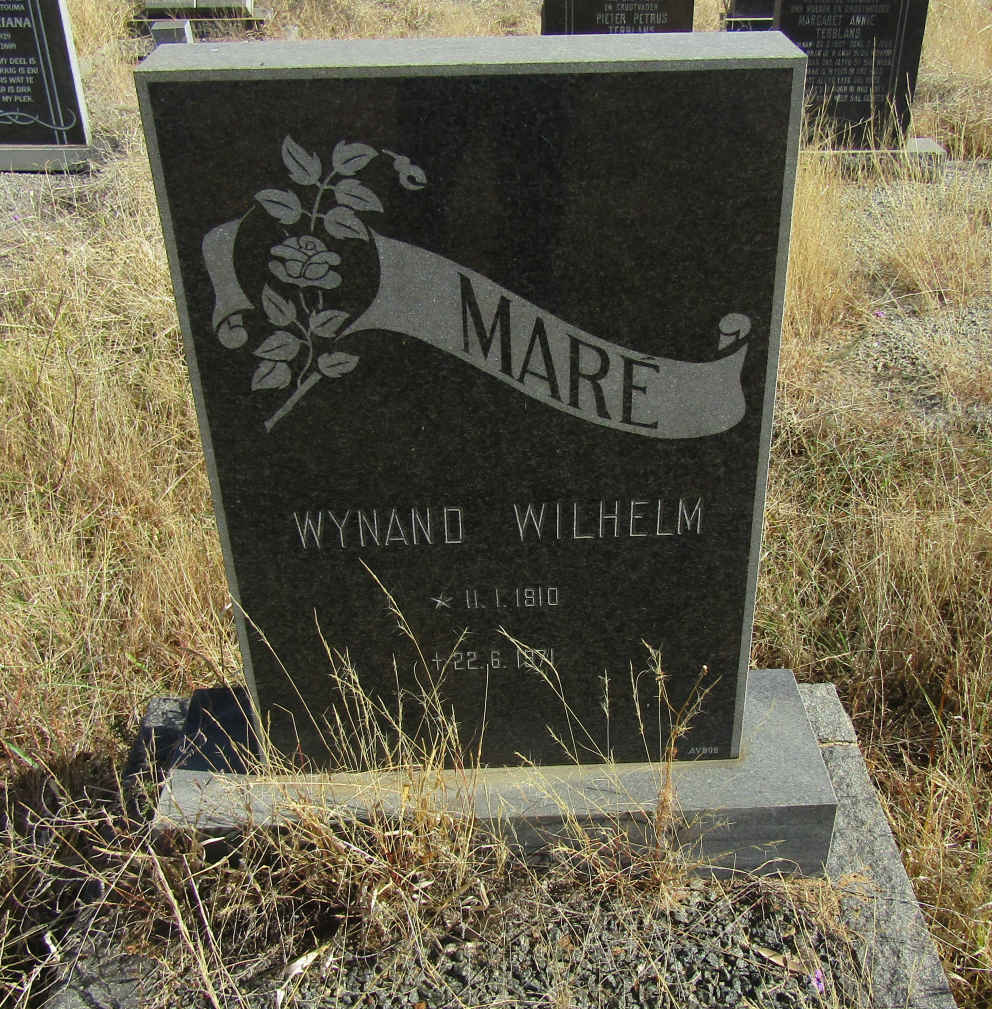 MARE Wynand Wilhelm 1910-1971