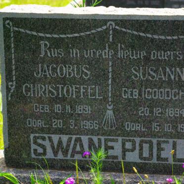 SWANEPOEL Jacobus Christoffel 1891-1966 &amp; Susanna GOODCHILD 1894-1964