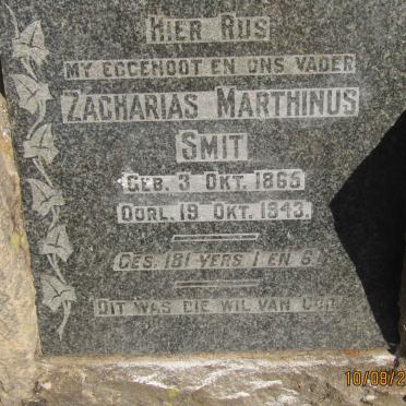 SMIT Zacharias Marthinus 1865-1943