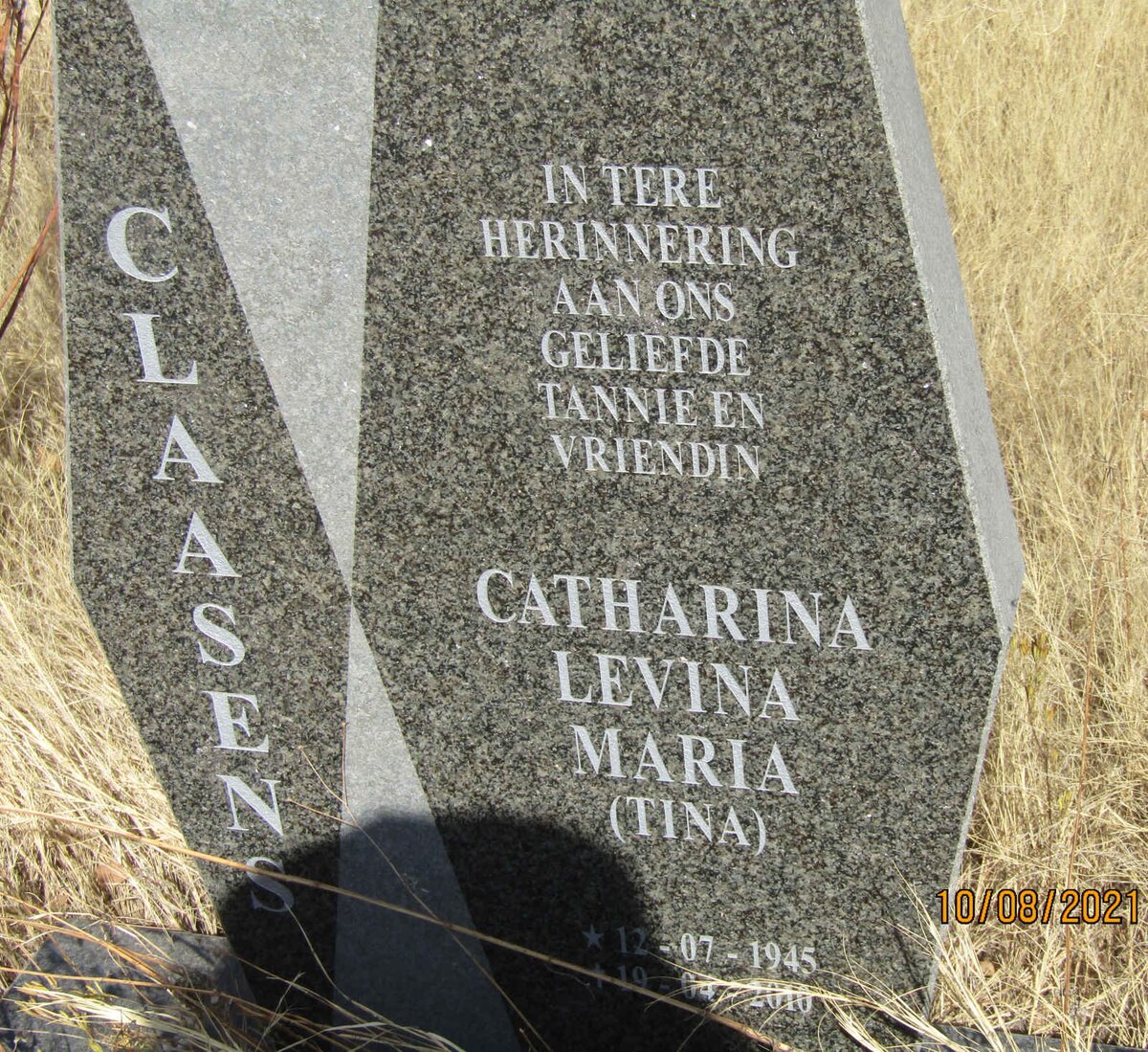CLAASENS Catharina Levina Maria 1945-2010