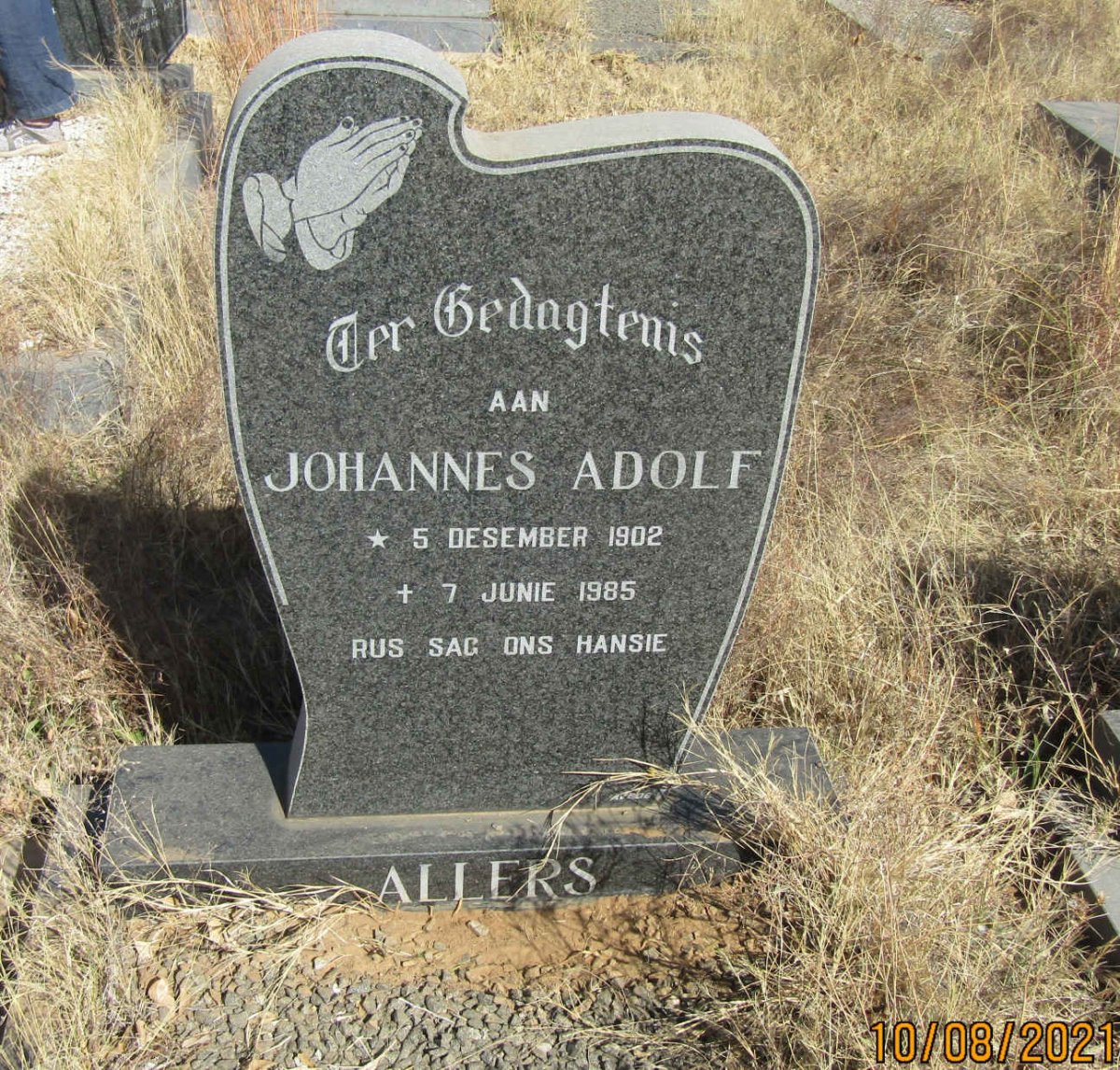 ALLERS Johannes Adolf 1902-1985