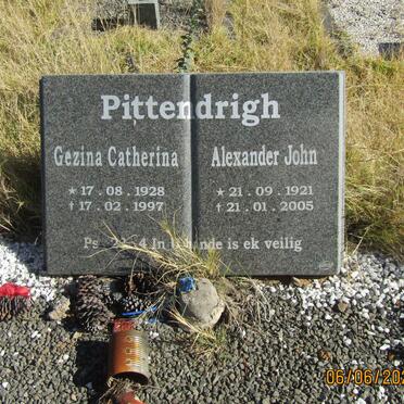PITTENDRIGH Alexander John 1921-2005 &amp; Gezina Catherina 1928-1997
