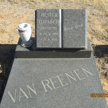 REENEN Hester Elizabeth, van nee POTGIETER 1905-1992