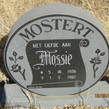 MOSTERT Mossie 1906-1982