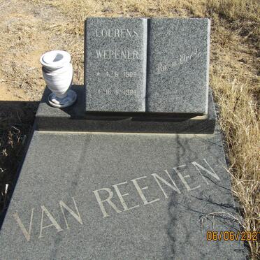 REENEN Lourens Wepener, van 1903-1988