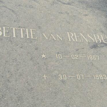 RENSBURG Bettie, van 1967-1983