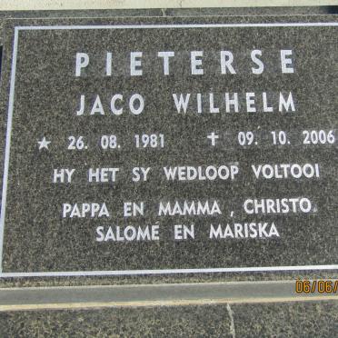 PIETERSE Jaco Wilhelm 1981-2006