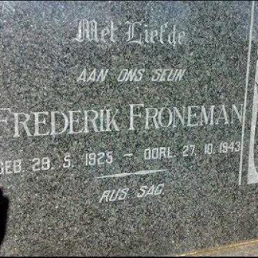 FRONEMAN Frederik 1925-1943