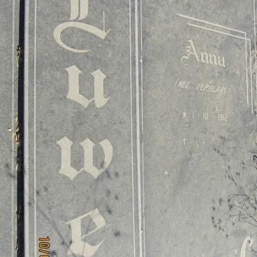 LUWES Wybrand 1908-1981 &amp; Anna TERBLANS 1912- _2