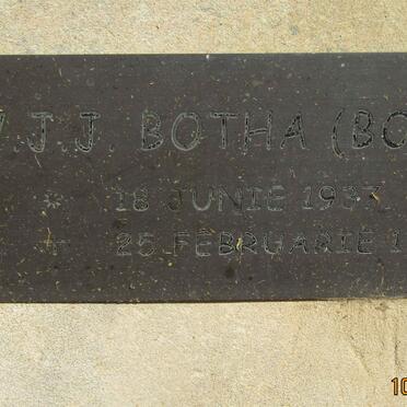 BOTHA W. J. J. 1937-1998