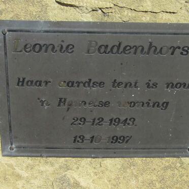 BADENHORST Leonie 1943-1997