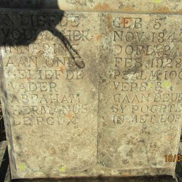 ROUX Abraham Hermanus, le 1842- 1928