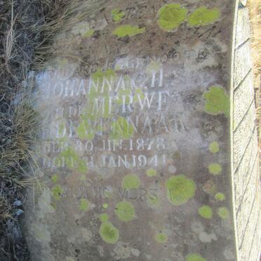 MERWE Johanna C. H. S., van der nee DE WINNAAR 1878-1941