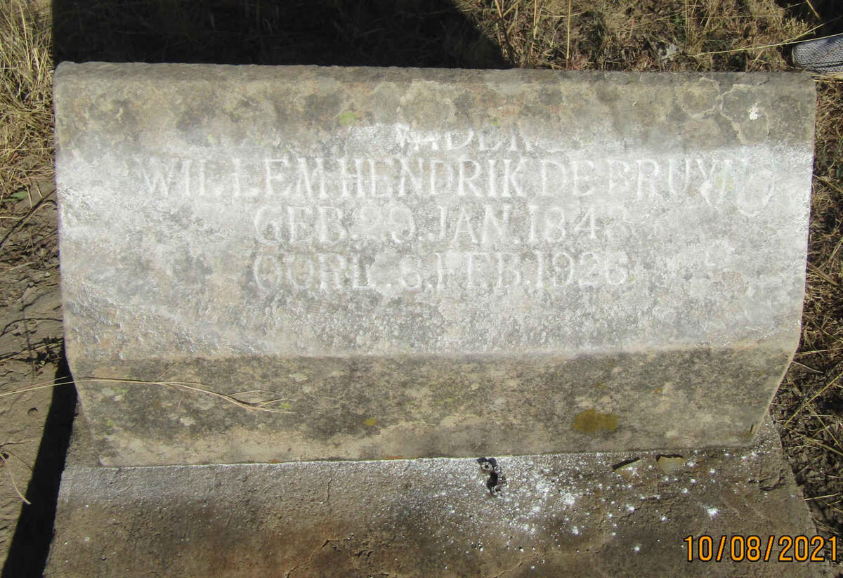 BRUYN Willem Hendrik, de 1843-1926