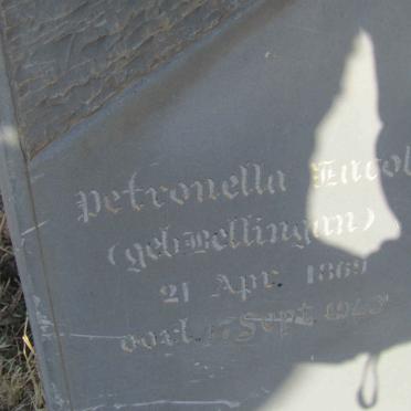 TERBLANCHE  Petronella Jacoba nee BELLINGHAM 1869-1943