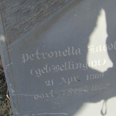 TERBLANCHE  Petronella Jacoba nee BELLINGHAM 1869-1943