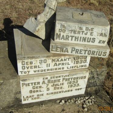 PRETORIUS Lena 1930-1930 :: PRETORIUS Pieter A. Rabie 1933-1933