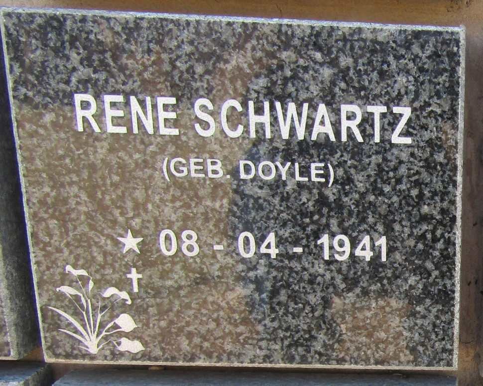 SCHWARTZ Rene nee DOYLE 1941-