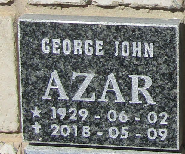 AZAR George John 1929-2018