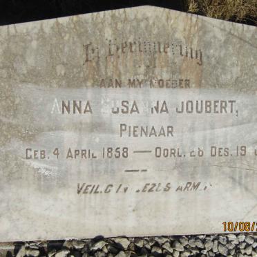 PIENAAR Anna Susanna Joubert 1858-1940