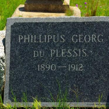 PLESSIS Phillipus Georg, du 1890-1912