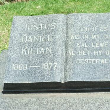 KILIAN Justus Daniel 1888-1977 &amp; Sarah Beatrix MAREE 1887-1988