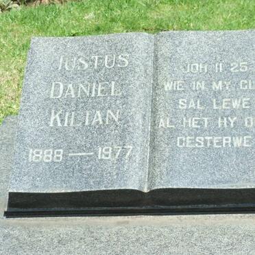 KILIAN Justus Daniel 1888-1977 &amp; Sarah Beatrix MAREE 1887-1988