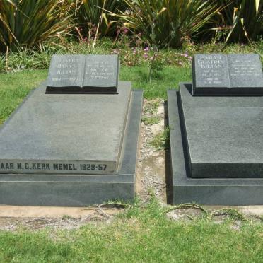 KILIAN Justus Daniel 1888-1977 &amp; Sarah Beatrix MAREE 1887-1988
