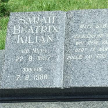 KILIAN Sarah Beatrix nee MAREE 1887-1988