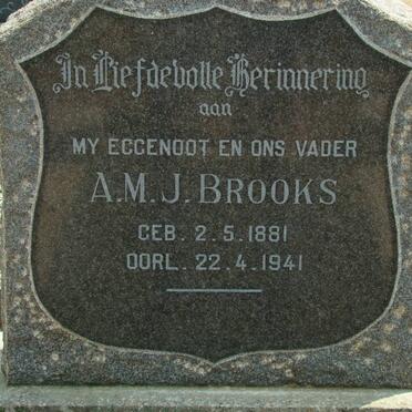 BROOKS A.M.J. 1881-1941