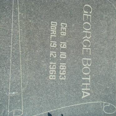 BOTHA George 1893-1968