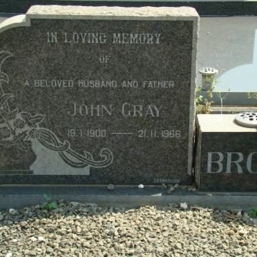 BROWN John Gray 1900-1966 &amp; Elizabeth Sophia 1906-1988 