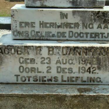 DANNHAUSER Jacoba F.B. 1942-1942