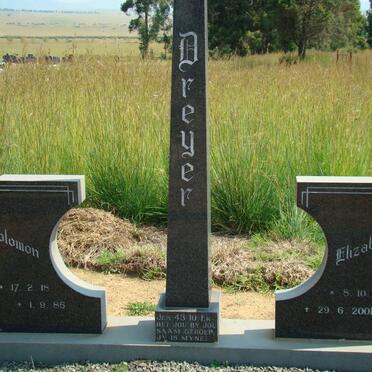 DREYER Solomon 1918-1985 &amp; Elizabeth 1921-2001