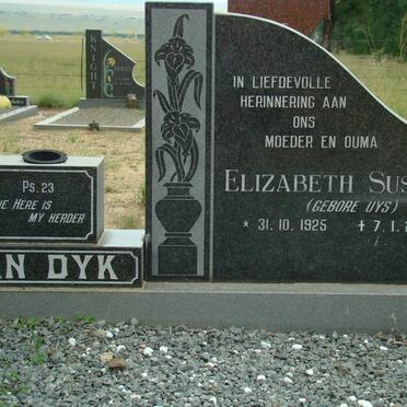 DYK Nicolaas Barend, van 1922-1989 &amp; Elizabeth susanna UYS 1925-2005